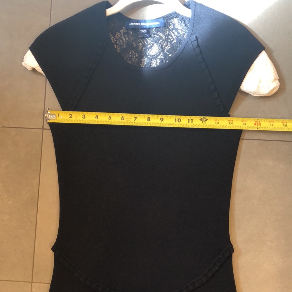 French Connection Short Sleeve Black Dress - Picture 7 of 10